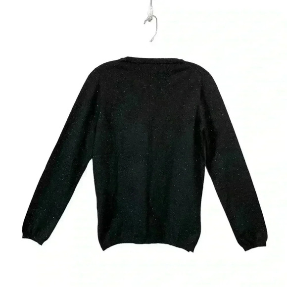NWOT Esqualo, Sparkling Long-Sleeve Pullover, Medium, Black - Picture 6 of 9